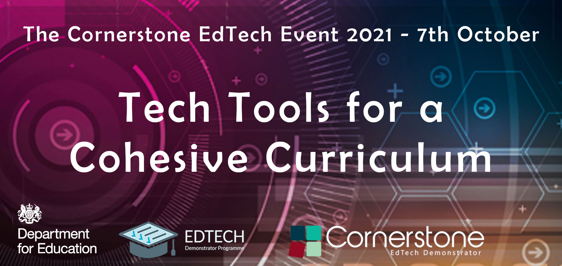 The Cornerstone EdTech Event 2021 Social Graphic